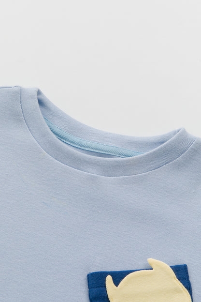 Main | 男童 Weekend 小精靈 Logo口袋設計T-shirt 上衣 | 100％有機棉