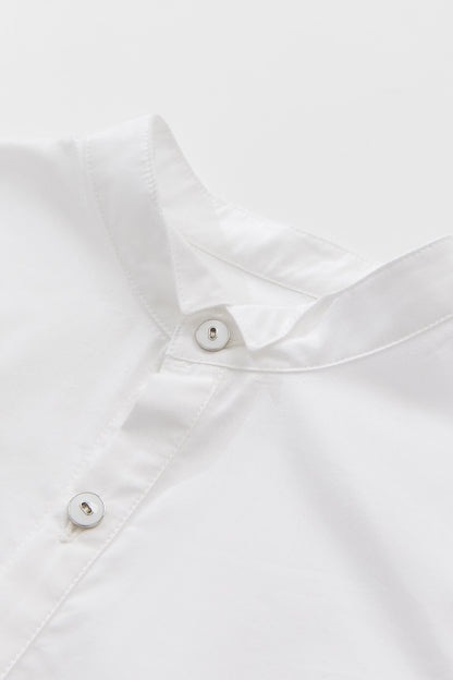 【預購】Main | 男童 Heritage Collar 立體剪裁小翻領 LOGO刺繡長袖襯衫 | 100％有機棉