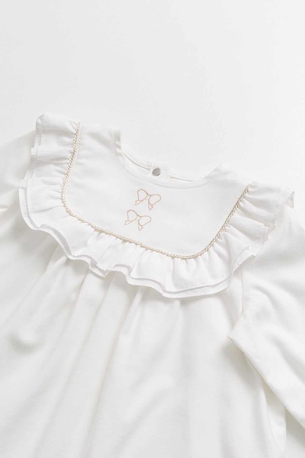 Main | 幼兒 Little Wishes 荷葉領金蔥蝴蝶結刺繡有機棉長袖洋裝