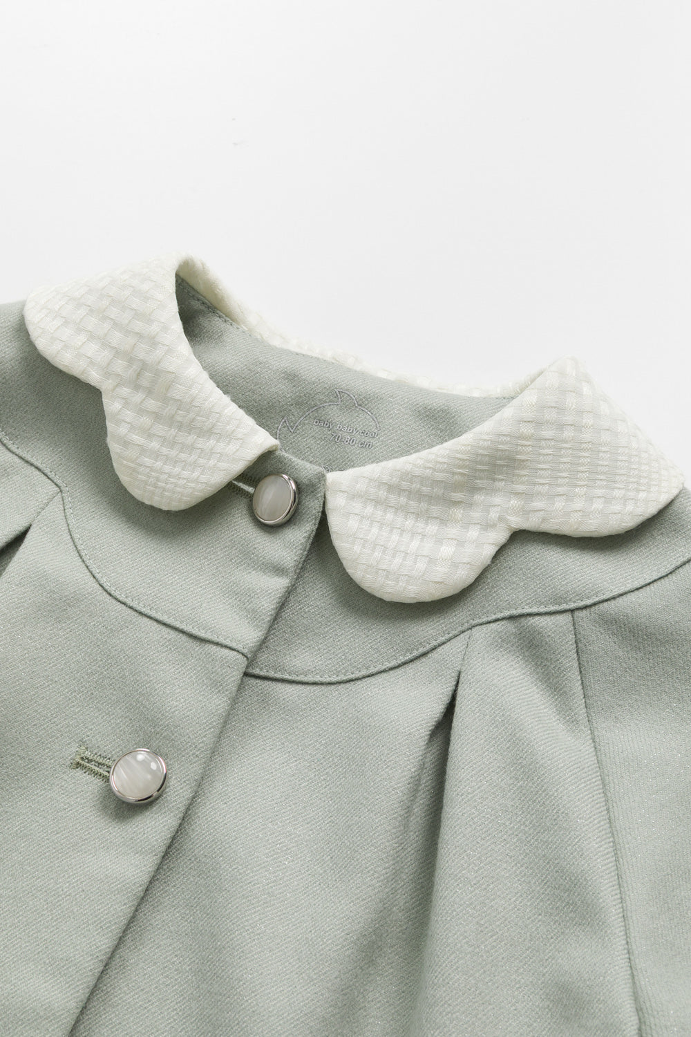 Luxury | 幼兒 Colette羊毛外套 | 長袖蝴蝶結 蝴蝶領 格紋