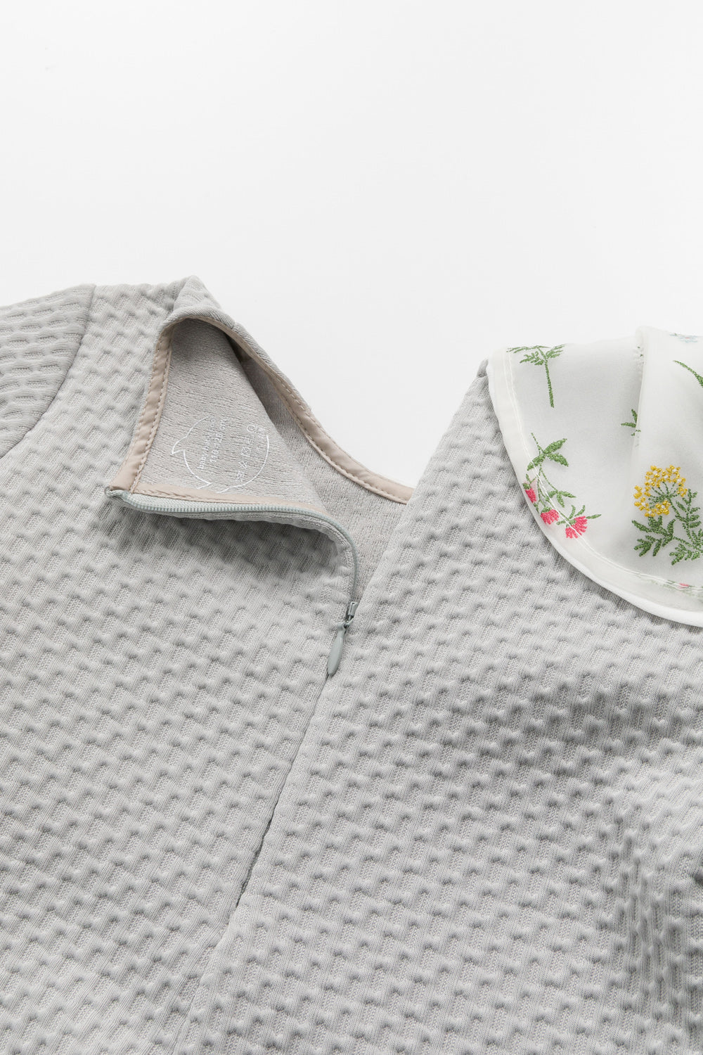 【預購】Luxury | 女童 翩翩花舞小洋裝 | 長袖紋理面料 花朵 拼接