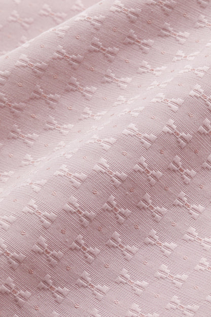 Luxury | 女童 Sylvie 蝴蝶紋理紗感蝴蝶結領長袖洋裝