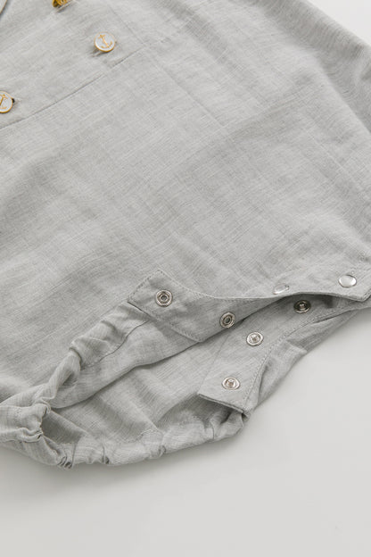 Main | Toddler Formal Wear Series - Bunny Jumpsuit with Loofah Collar | Formal Occasions | 100% Organic Cotton