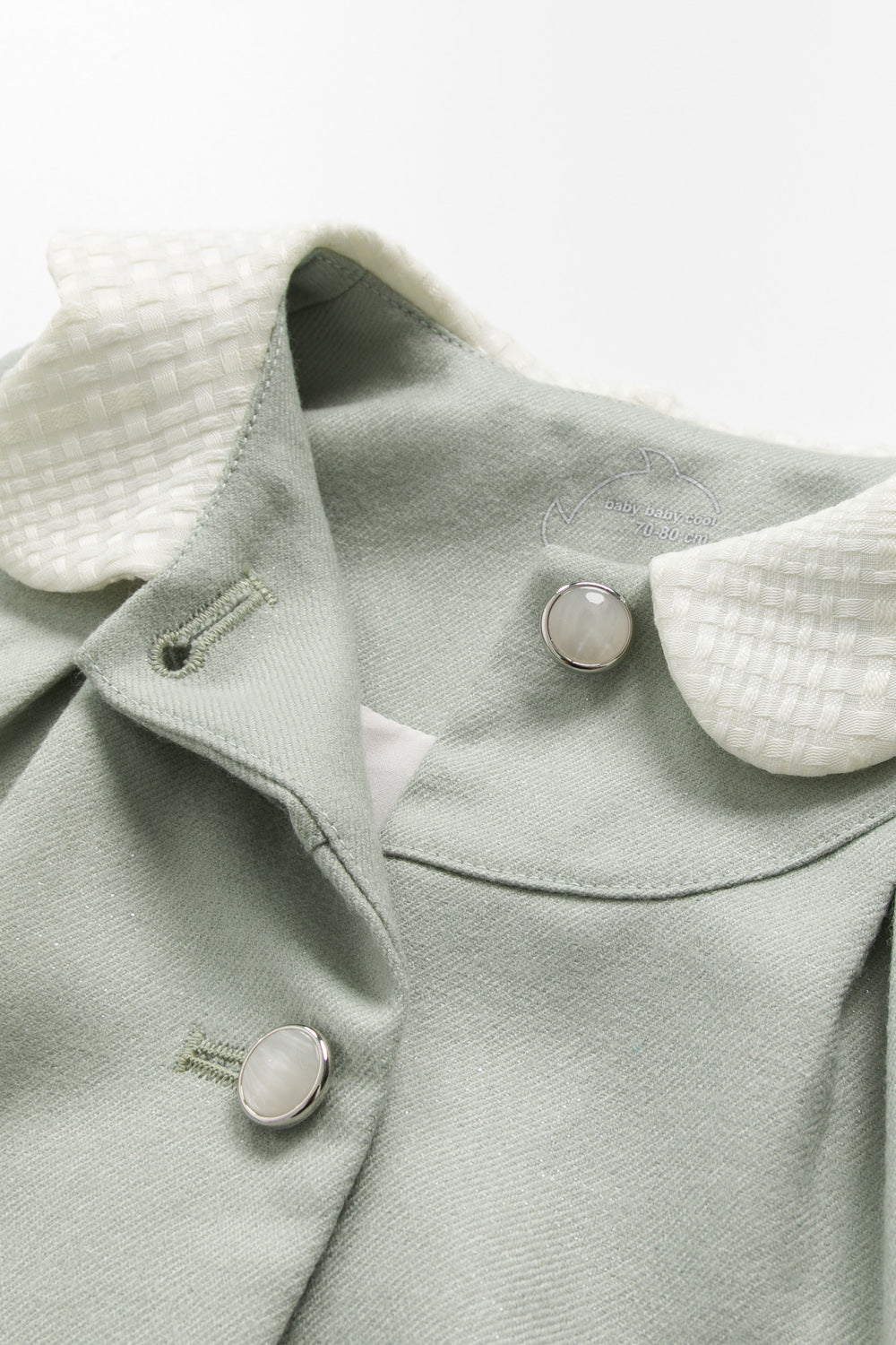 Luxury | 幼兒 Colette羊毛外套 | 長袖蝴蝶結 蝴蝶領 格紋