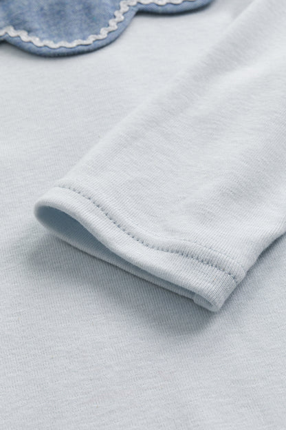 Main | 幼兒 珍珠花瓣領上衣 | 長袖花瓣領   | 100%有機棉