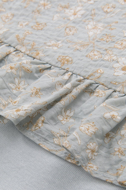【預購】Luxury | 女童 Jardin 荷葉蝴蝶結多層次蝴蝶結上衣