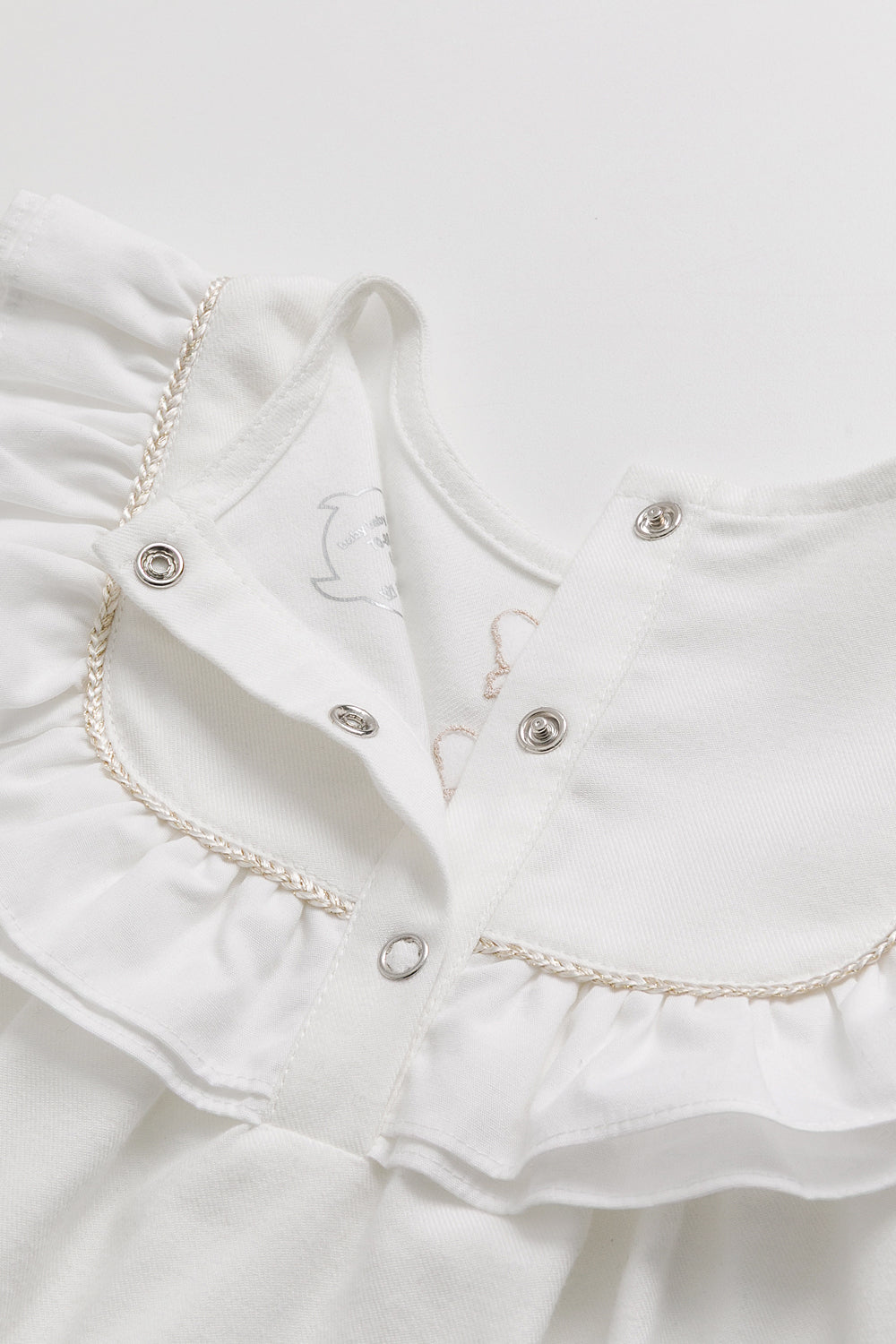 Main | 幼兒 Little Wishes 荷葉領金蔥蝴蝶結刺繡有機棉長袖洋裝