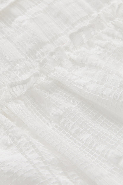 【預購】Luxury | 女童 Cotton Breeze 荷葉波浪 自然肌理棉麻洋裝