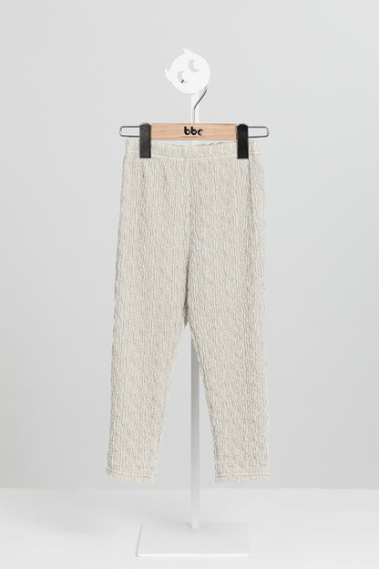 【預購】Luxury | 女童 Snow Puff內搭褲 | 細摺 紋理面料