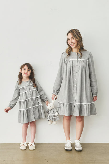 Main | Women｜Tiny Twirl 蛋糕洋裝 | 長袖荷葉 織帶 蛋糕裙 | 100%有機棉