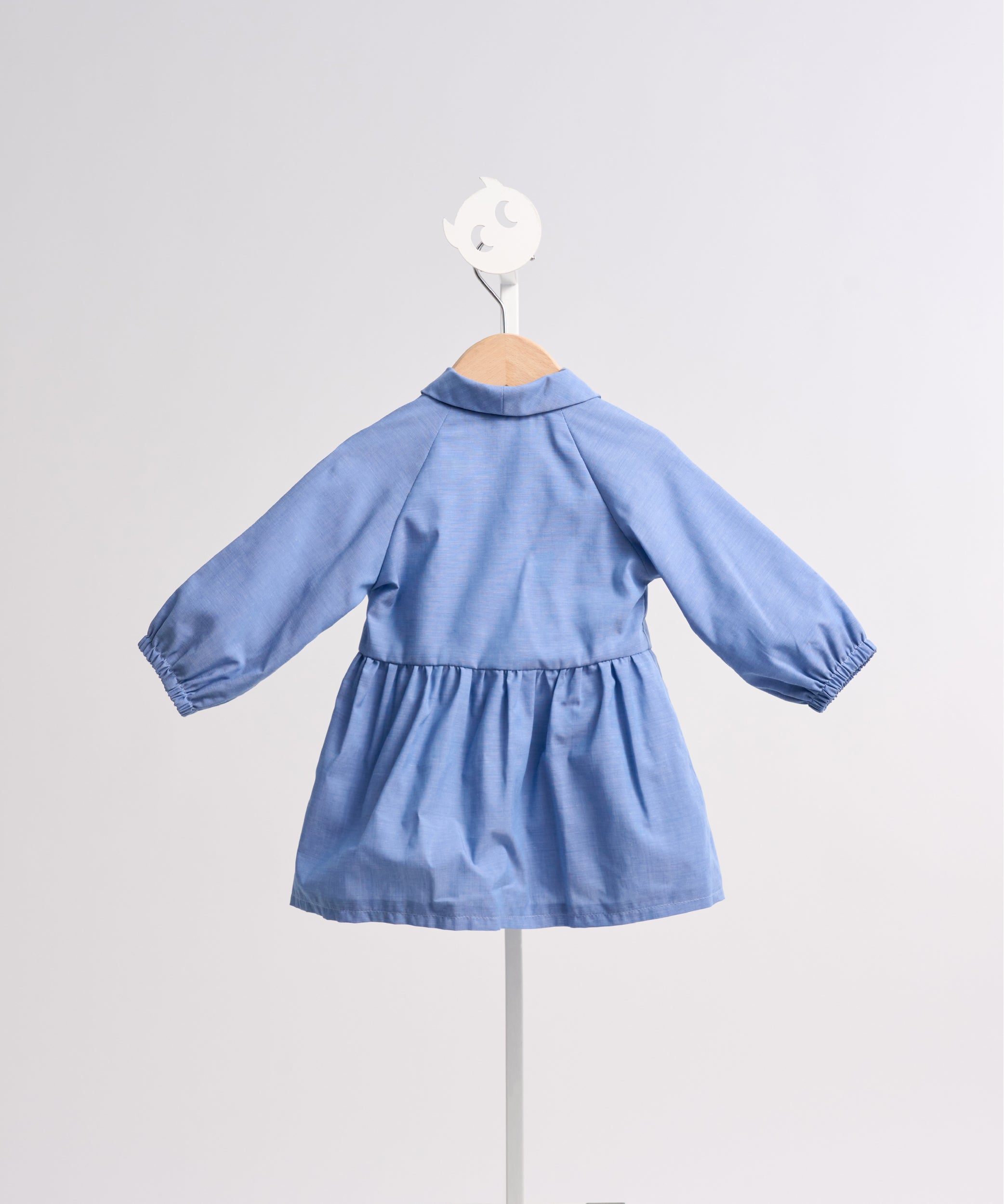 Luxury | Toddler Star-Moon Collar Trench Coat | Loofah Collar