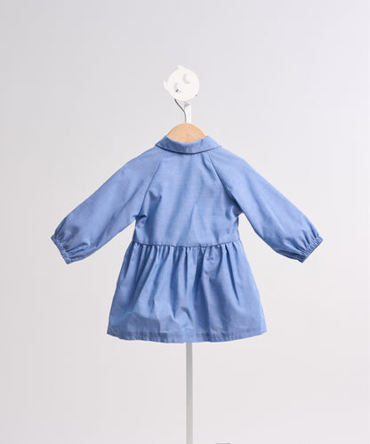 Luxury | Toddler Star-Moon Collar Trench Coat | Loofah Collar