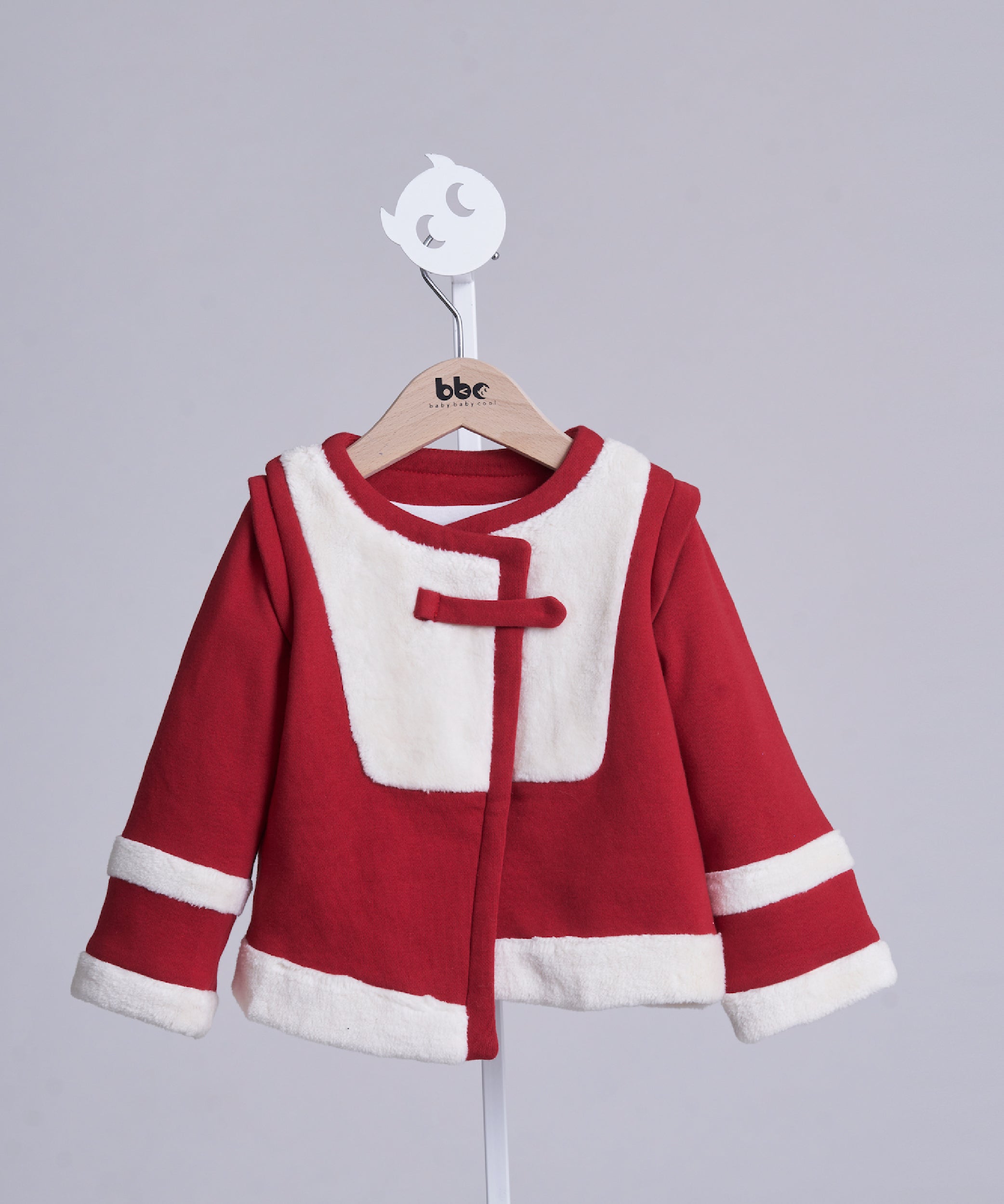 Main | Toddler asymmetric fur short coat | Paneled | 100% organic cotton