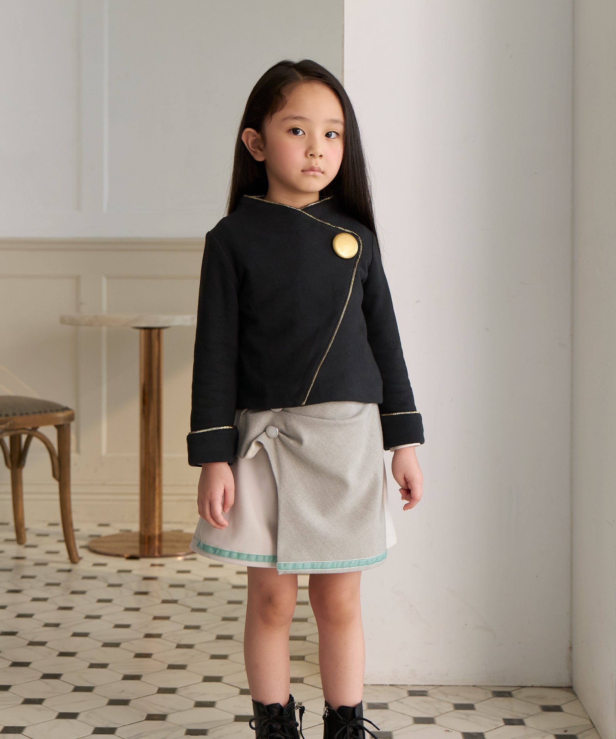 Luxury | Girls 3D Shell Skirt | Ribbon