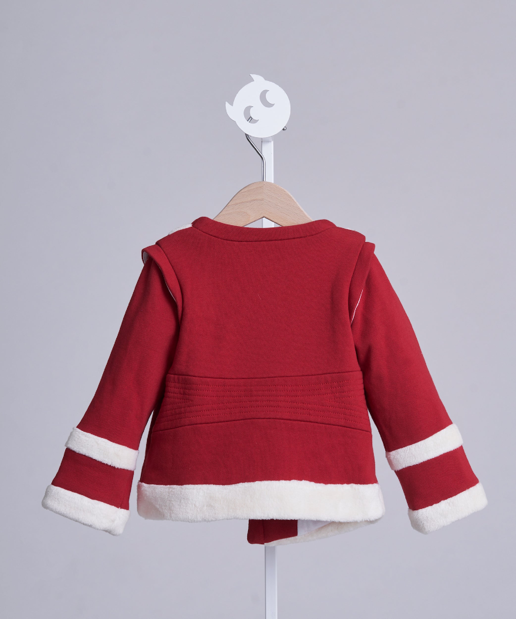 Main | Toddler asymmetric fur short coat | Paneled | 100% organic cotton