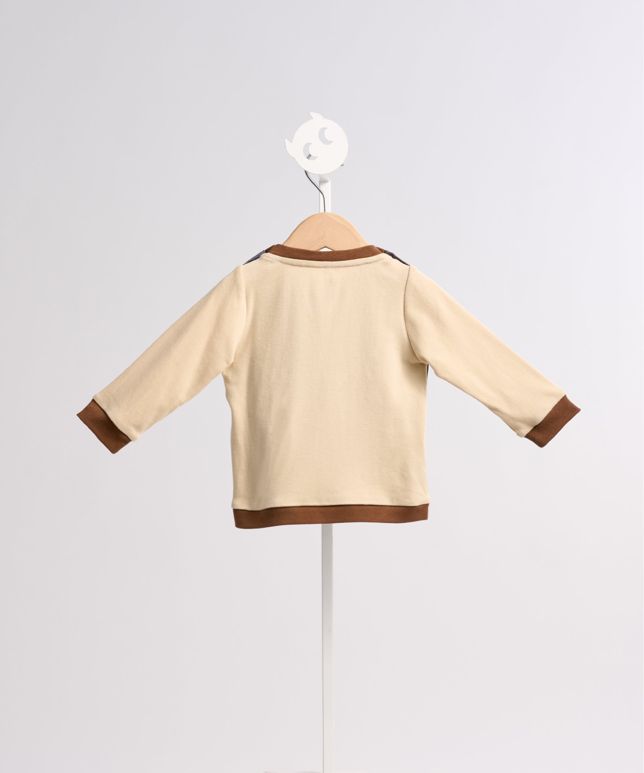 Main | Toddler bbc elf denim patchwork top | elf logo | 100% organic cotton