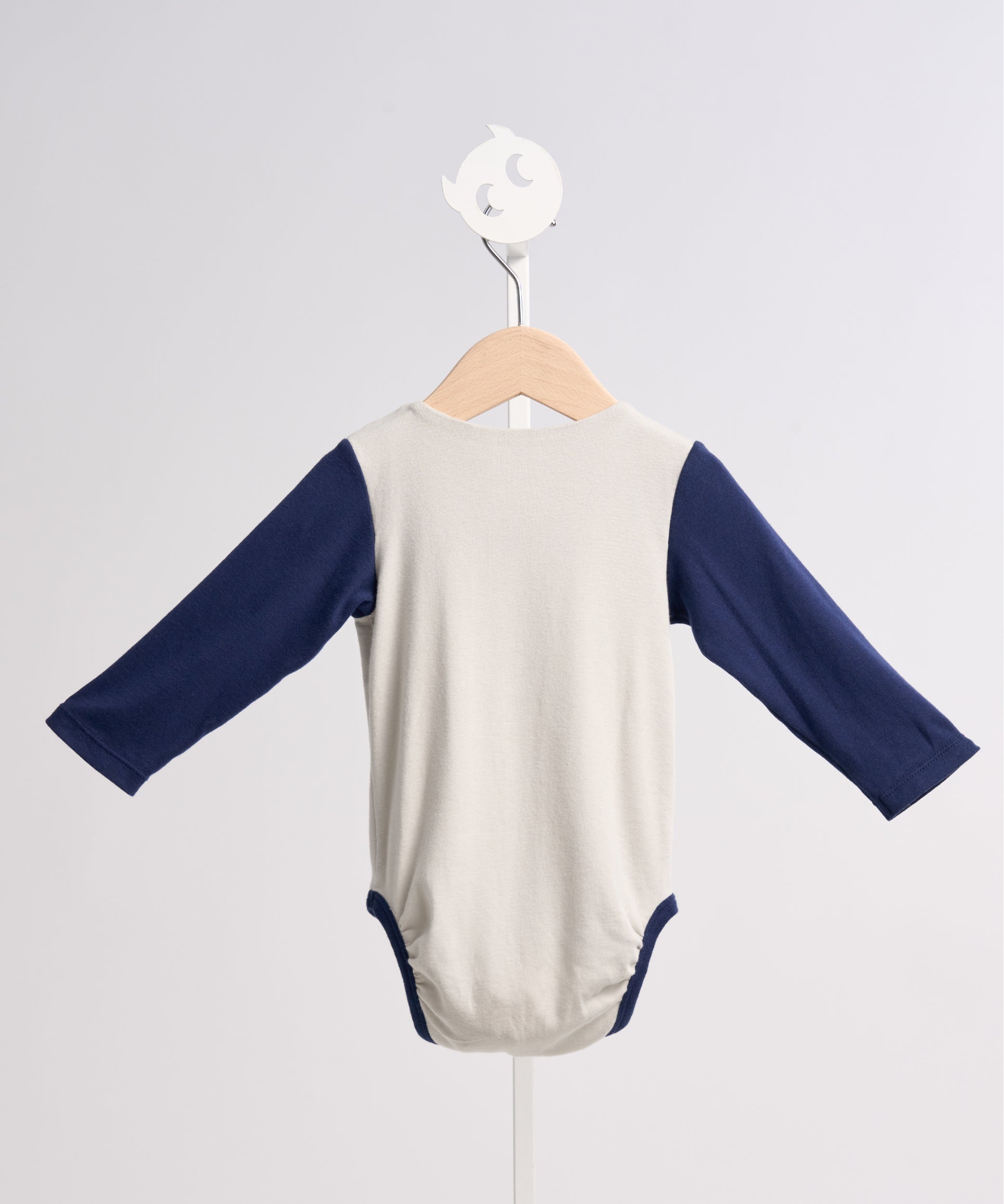 Main | Toddler Bermuda Lapel Bodysuit | Paneled | 100% organic cotton