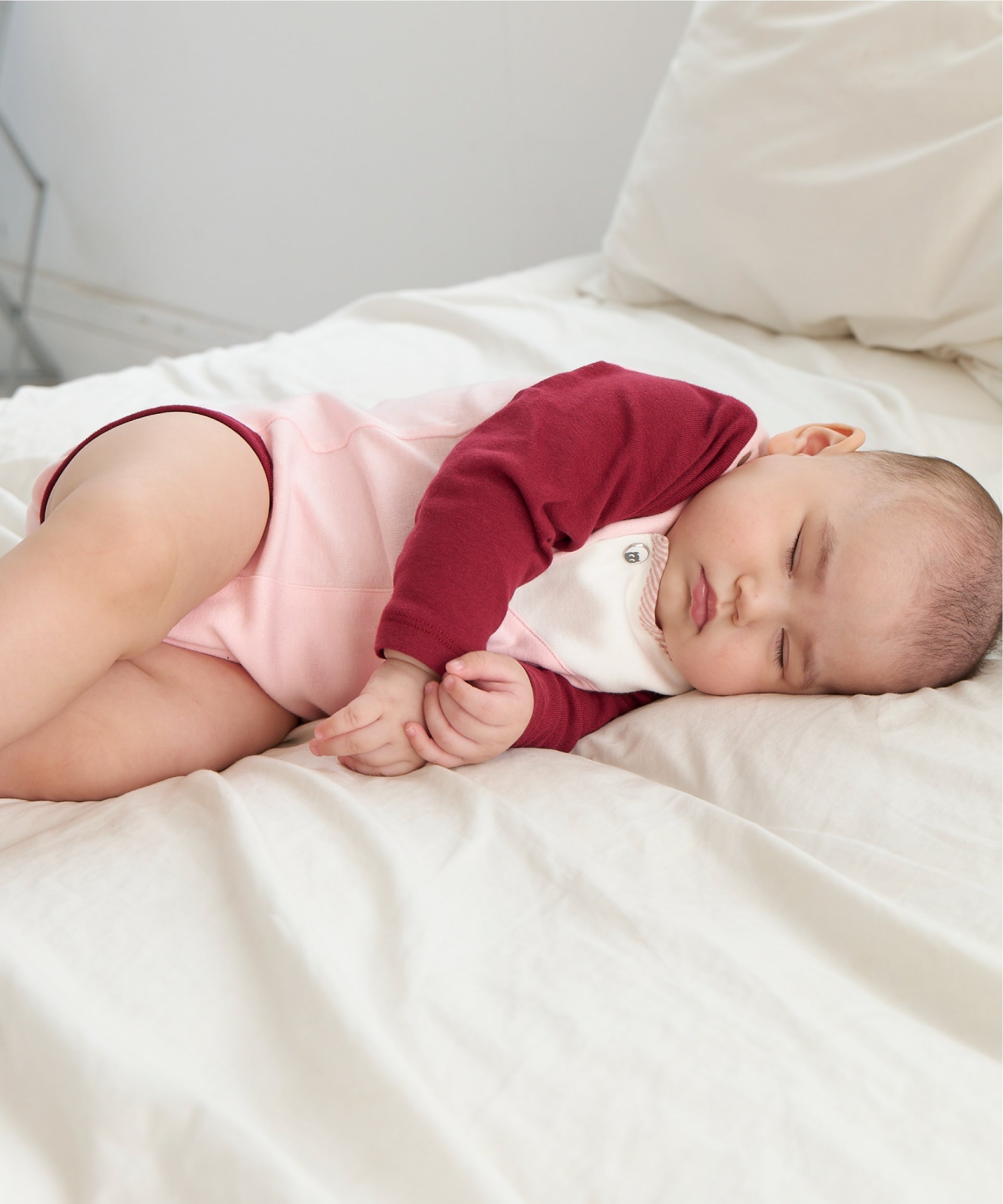 Main | Toddler Bermuda Lapel Bodysuit | Paneled | 100% organic cotton