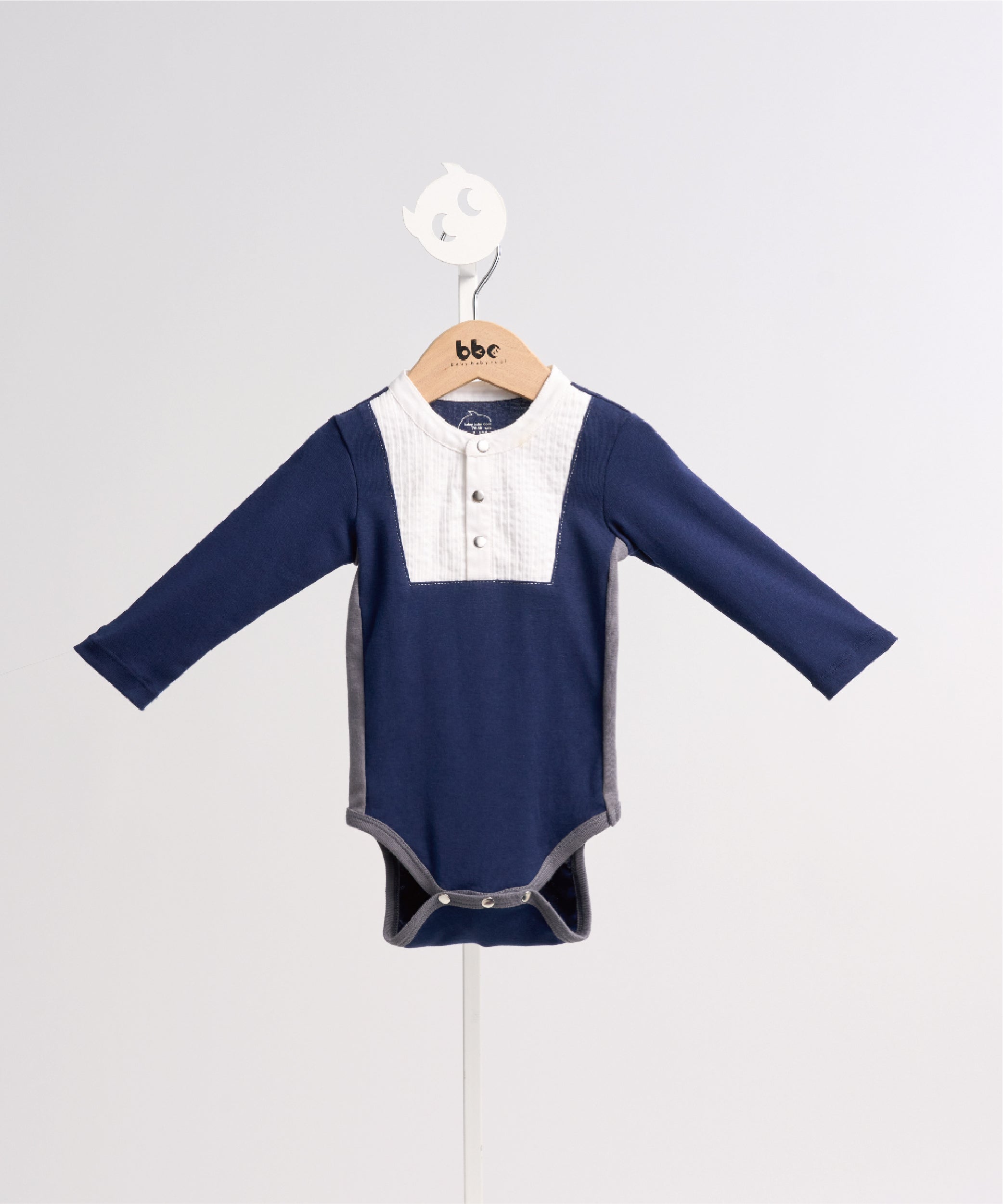 Main | Formal Toddler Clothing Series - Duke Bodysuit | Stitching | 100% organic cotton