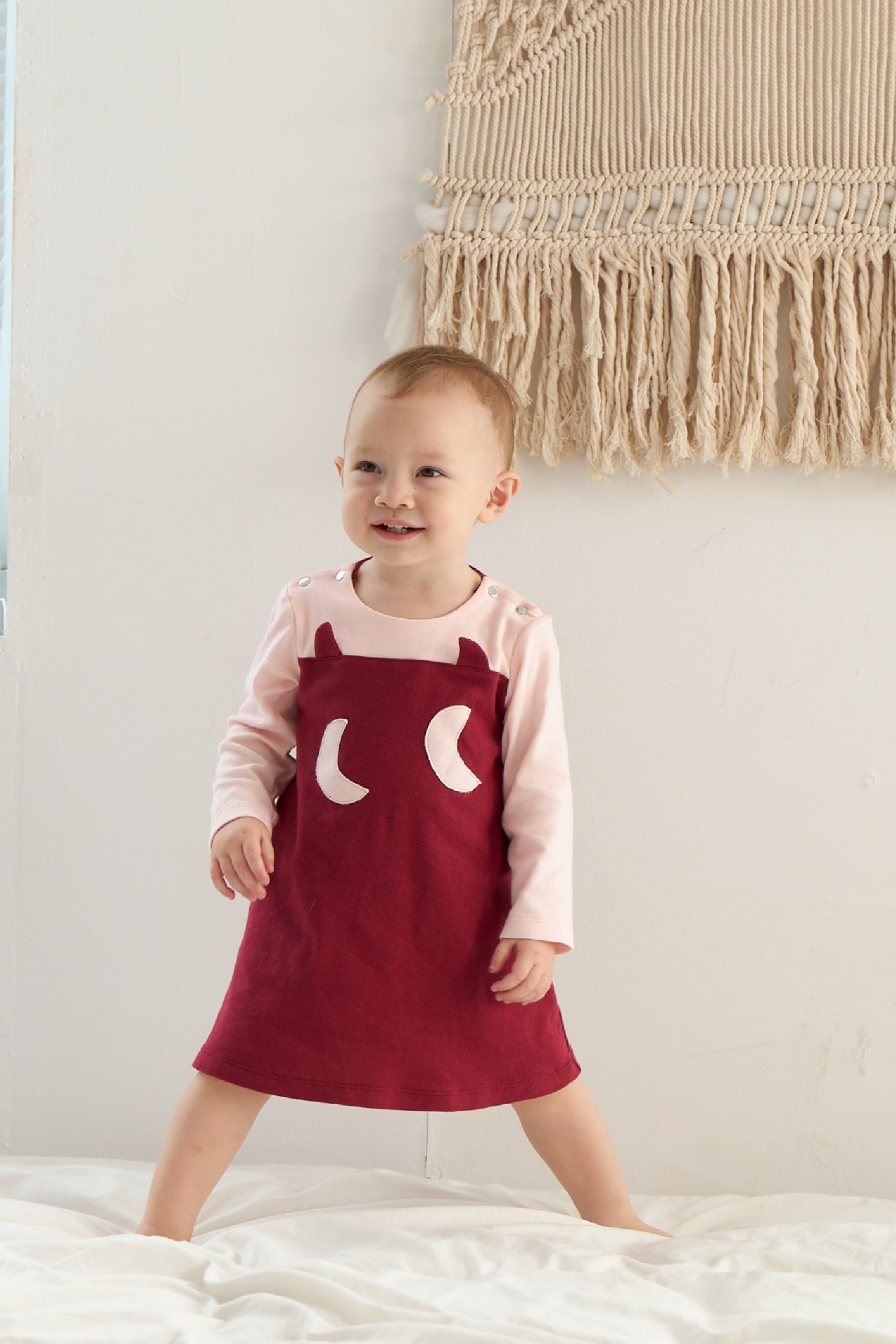 Main | Toddler elf dress with 3D ears | elf logo | 100% organic cotton