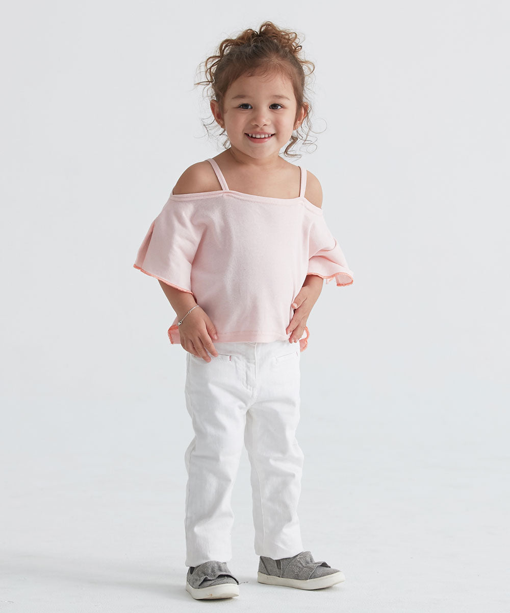 Main | Girls Off-the-shoulder Top | Off-the-shoulder Neck | 100% Organic Cotton