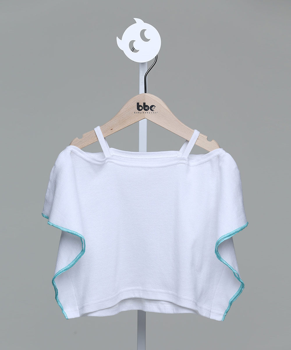 Main | Girls Off-the-shoulder Top | Off-the-shoulder Neck | 100% Organic Cotton