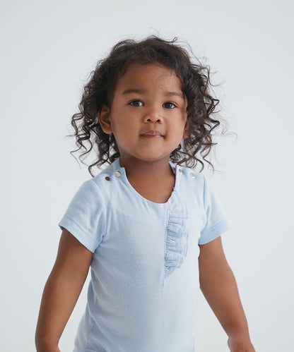 Main | Toddler ruffled front bodysuit | ruffled waves | 100% organic cotton