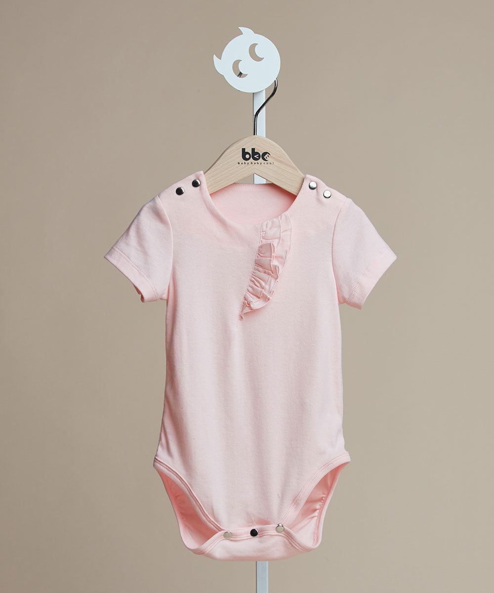 Main | Toddler ruffled front bodysuit | ruffled waves | 100% organic cotton