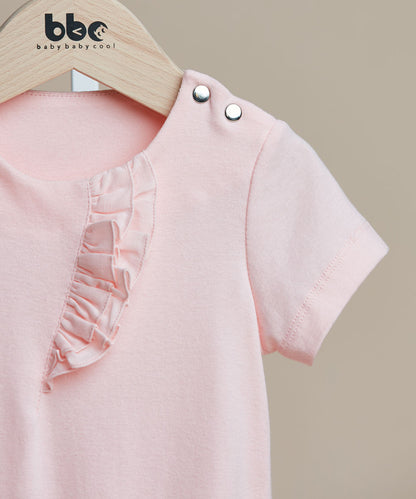 Main | Toddler ruffled front bodysuit | ruffled waves | 100% organic cotton