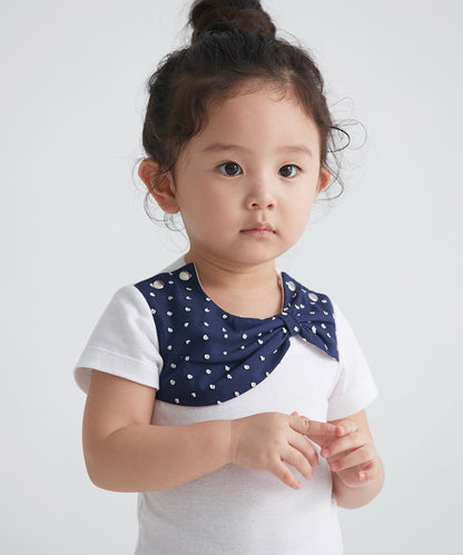 Main | Toddler Hepburn Series - Scarf Bodysuit | Bow | 100% organic cotton