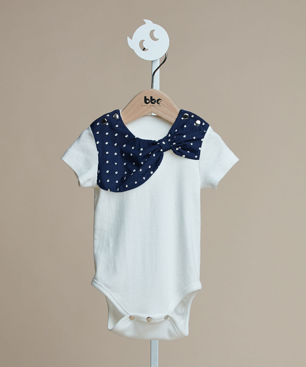 Main | Toddler Hepburn Series - Scarf Bodysuit | Bow | 100% organic cotton