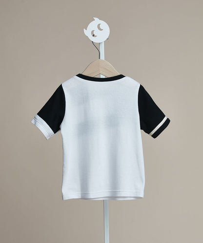 Main | Carmen Herrera Boys - Colorblock Zip-Up T-Shirt | Paneling | 100% Organic Cotton