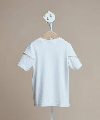 Main | 男童 軍裝口袋 T-shirt | 拼接 口袋設計 小圓領 | 100% 有機棉