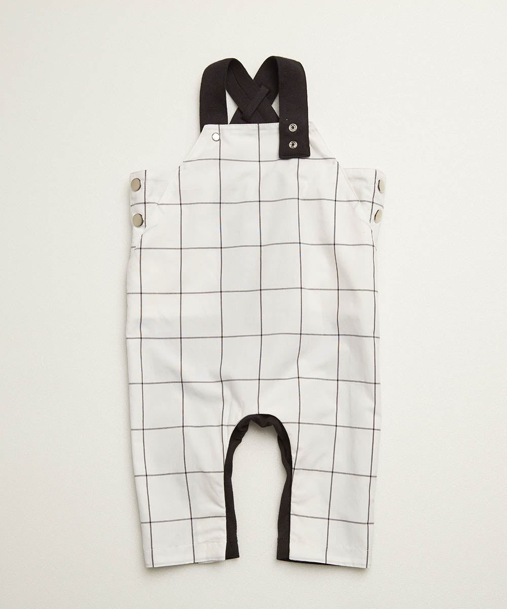 Main | Toddler Gentleman Patchwork Overalls | Patchwork Check | 100% Organic Cotton