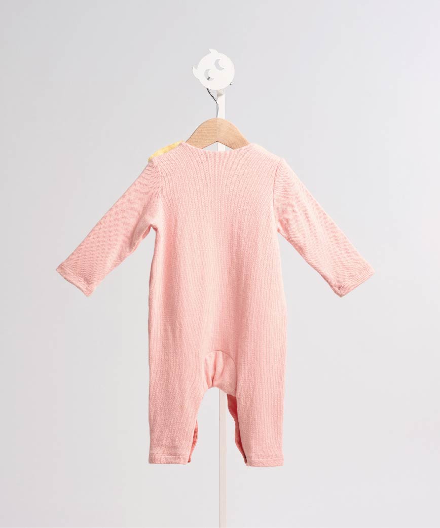 Main | Toddler bunny jumpsuit with two-tone scarf and bib | Detachable | 100% organic cotton
