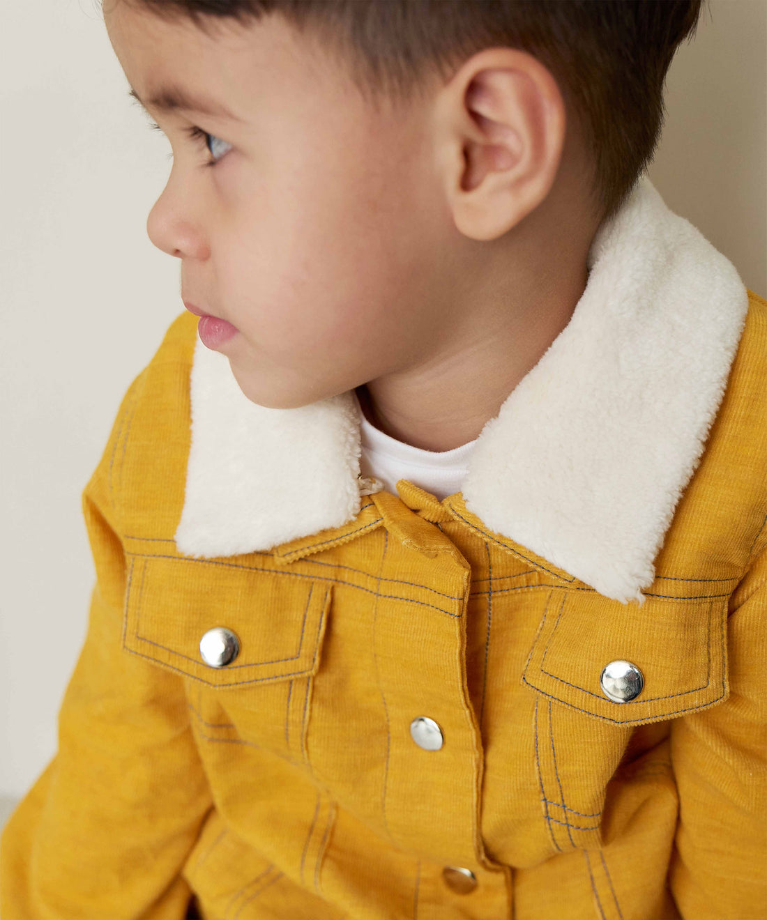 Classic Corduroy Fur Jacket