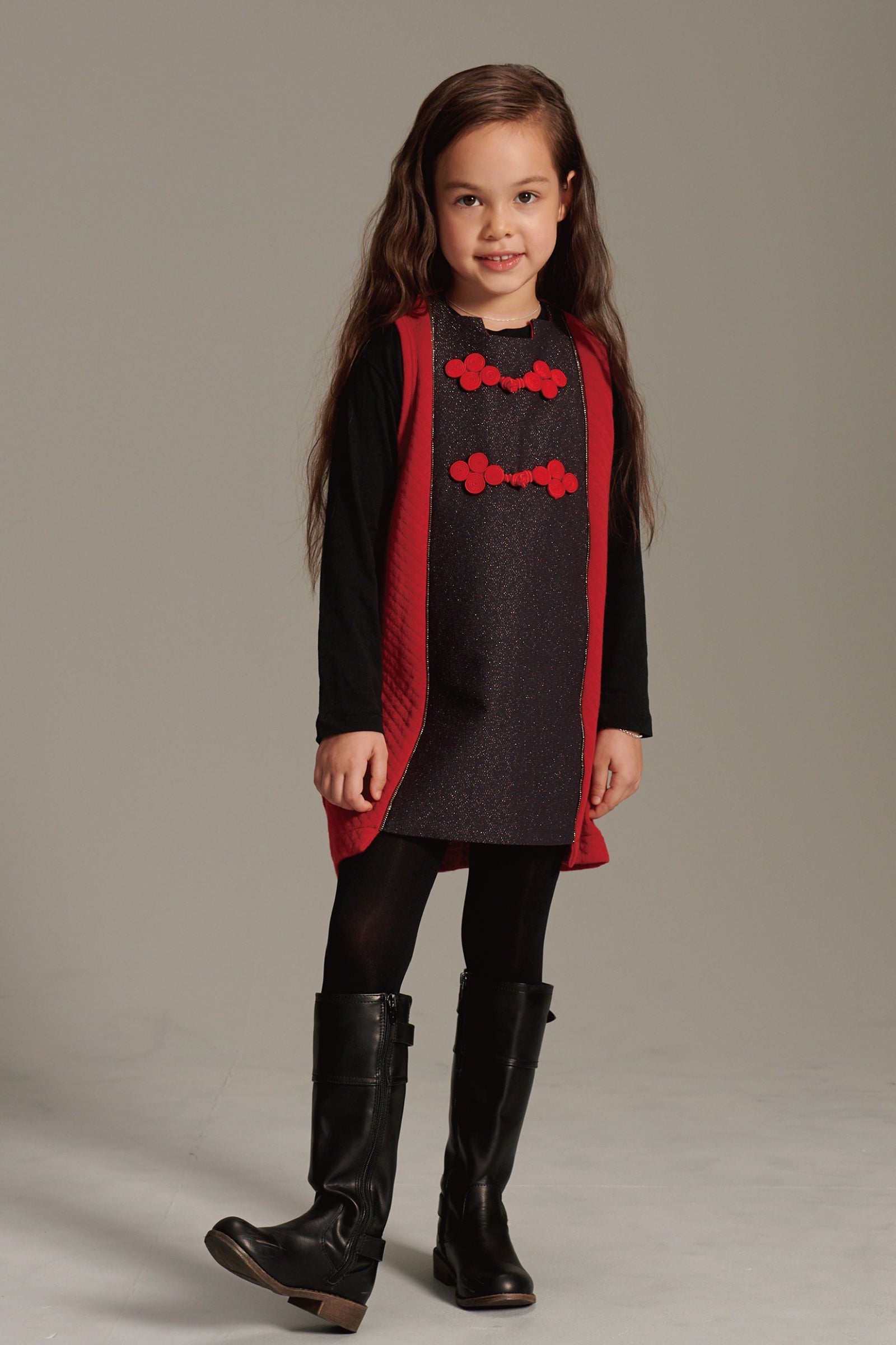 Main | Girls Oriental Beauty Dress | Patchwork | 100% organic cotton