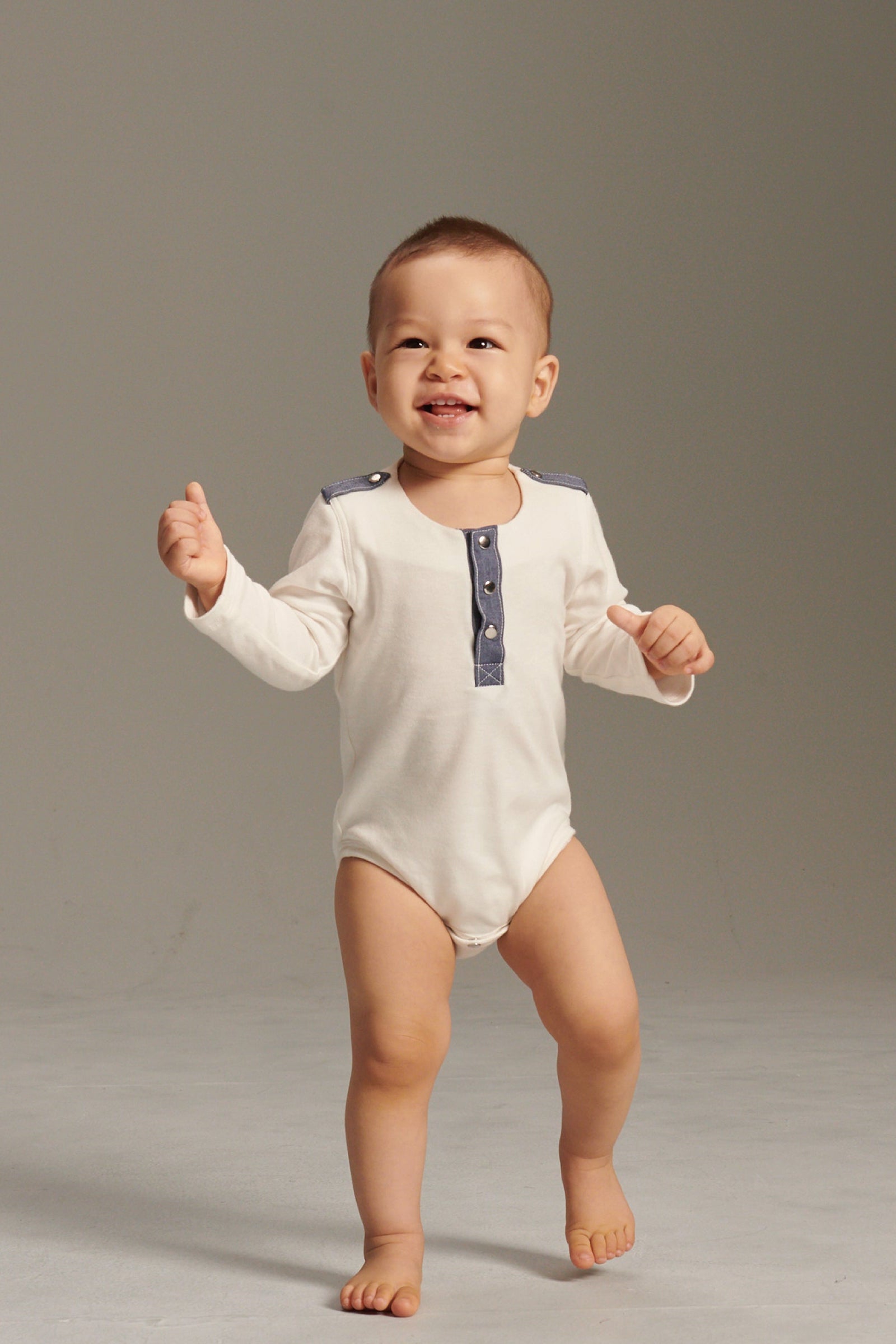 Main | Toddler military style bodysuit | Paneled | 100% organic cotton