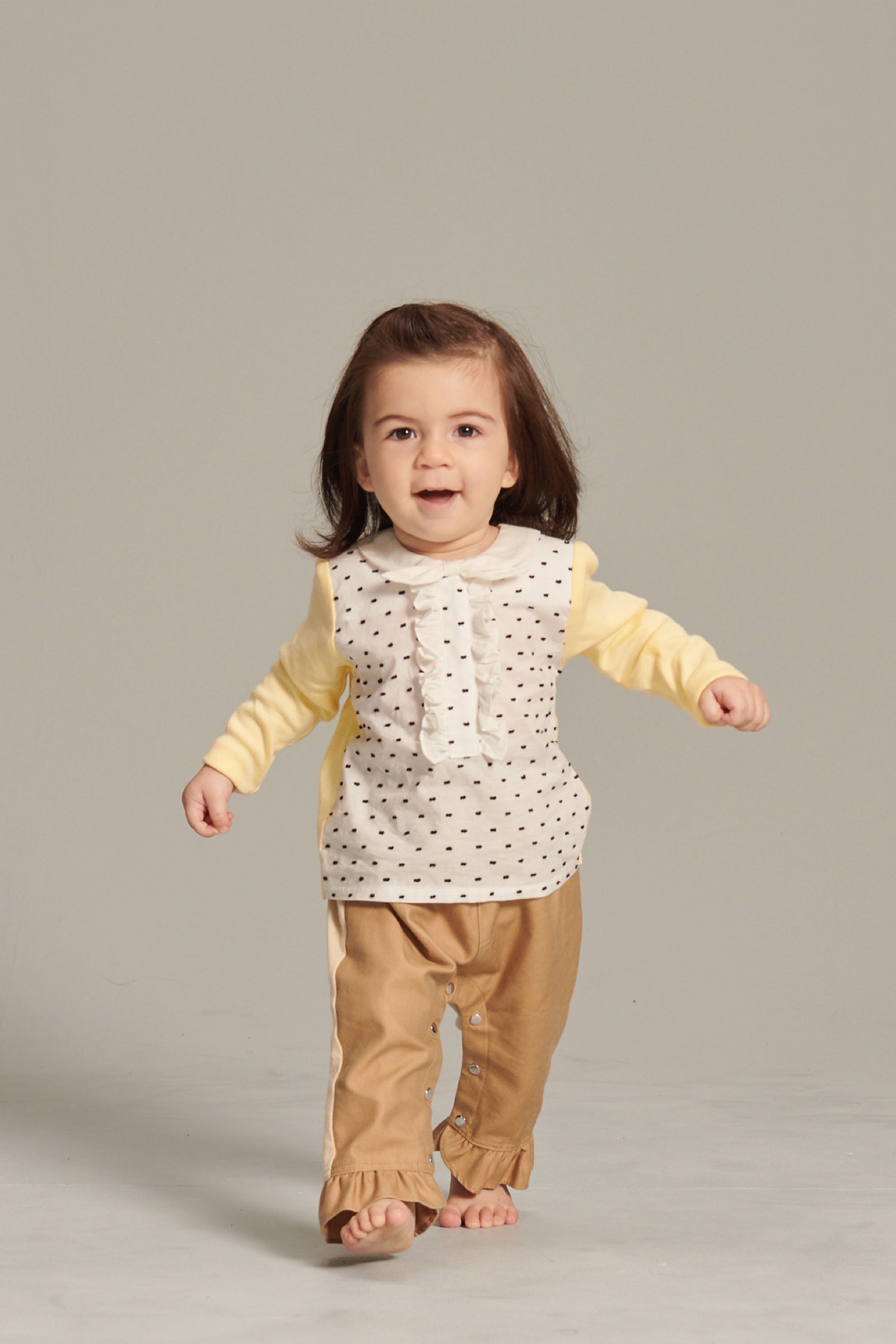 Main | Toddler French Butterfly Neck Top | Ruffles | 100% Organic Cotton