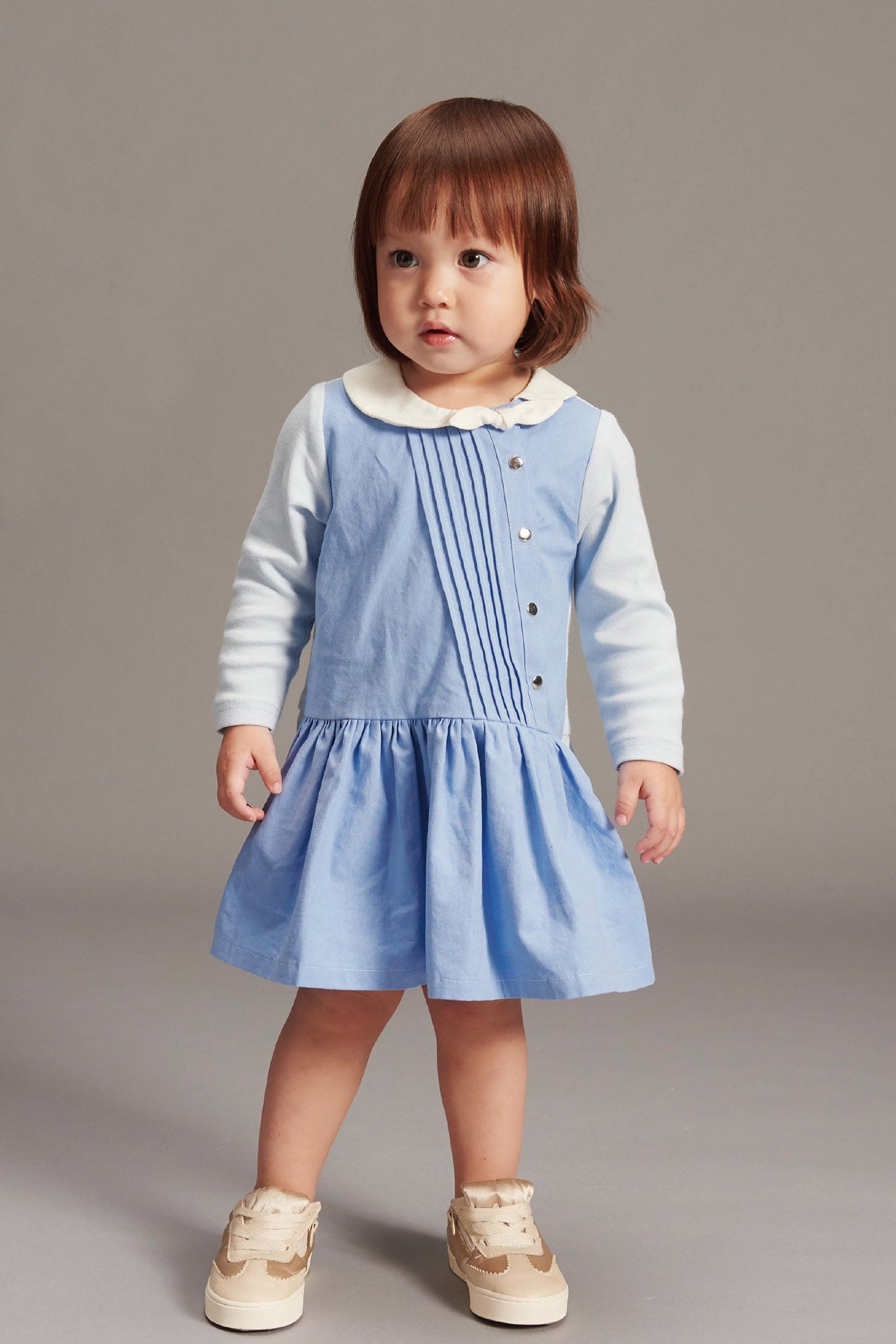Main | Toddler Cambridge College Dress | Bow | 100% organic cotton