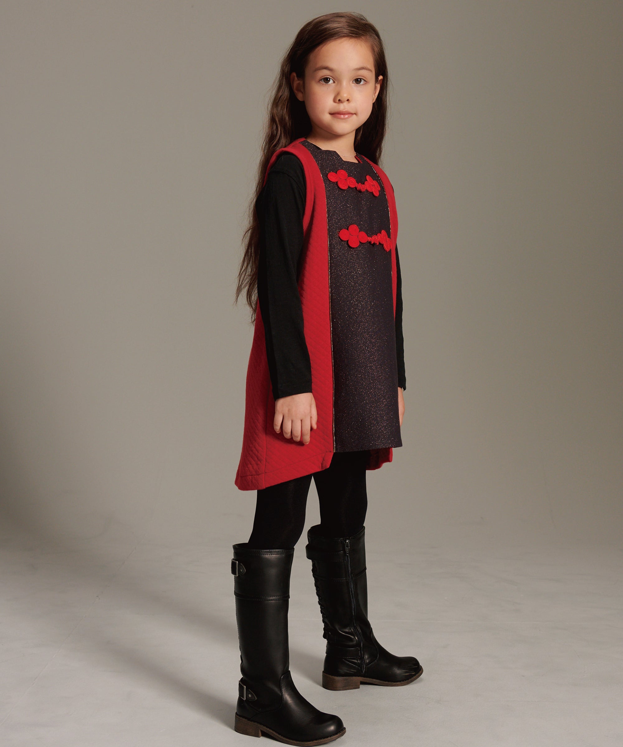 Main | Girls Oriental Beauty Dress | Patchwork | 100% organic cotton