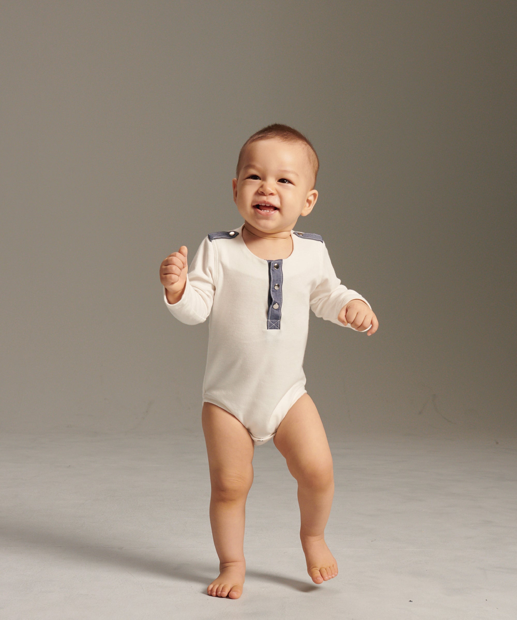 Main | Toddler military style bodysuit | Paneled | 100% organic cotton