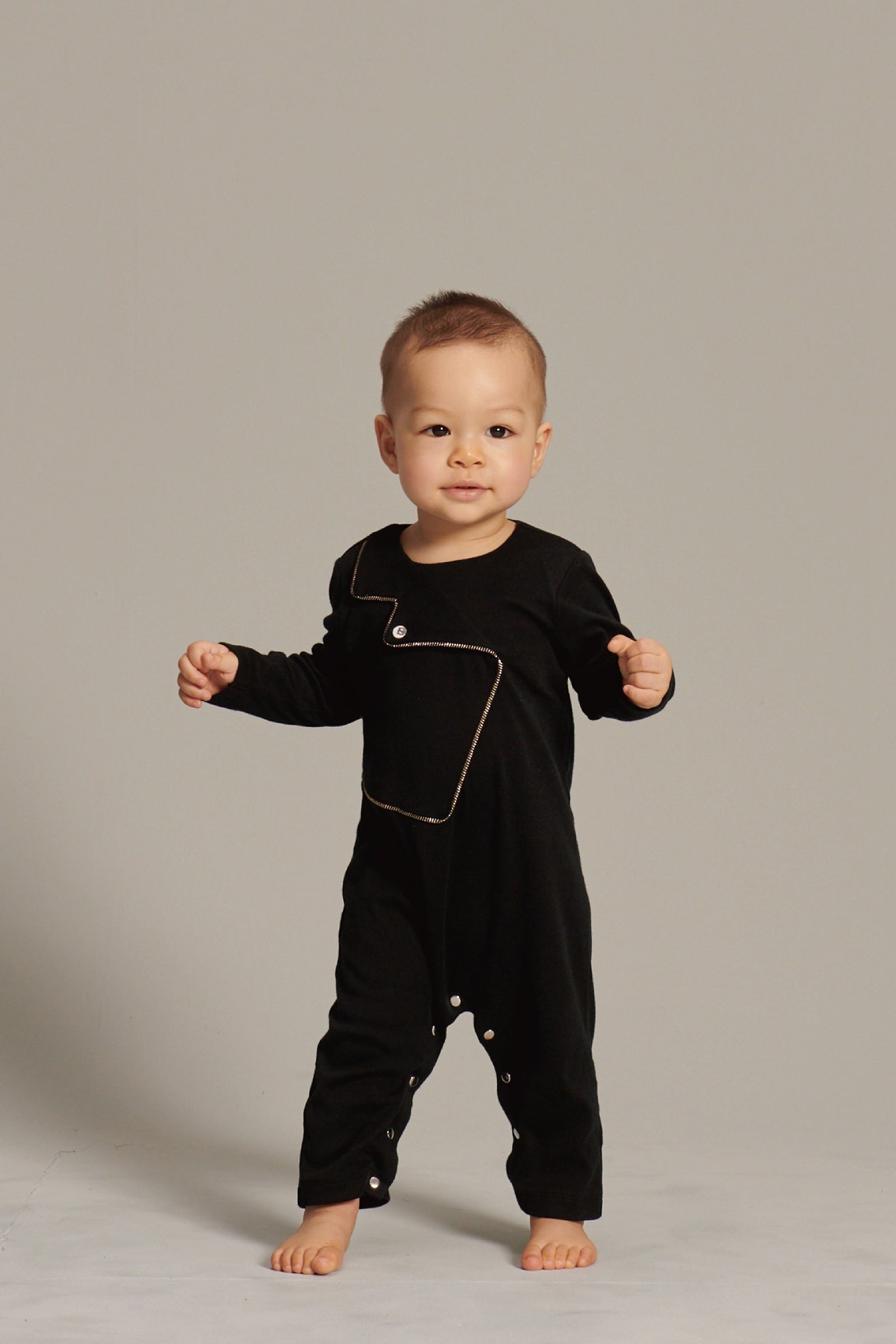 Main | Toddler rock style black and gold bunny jumpsuit | patchwork | 100% organic cotton