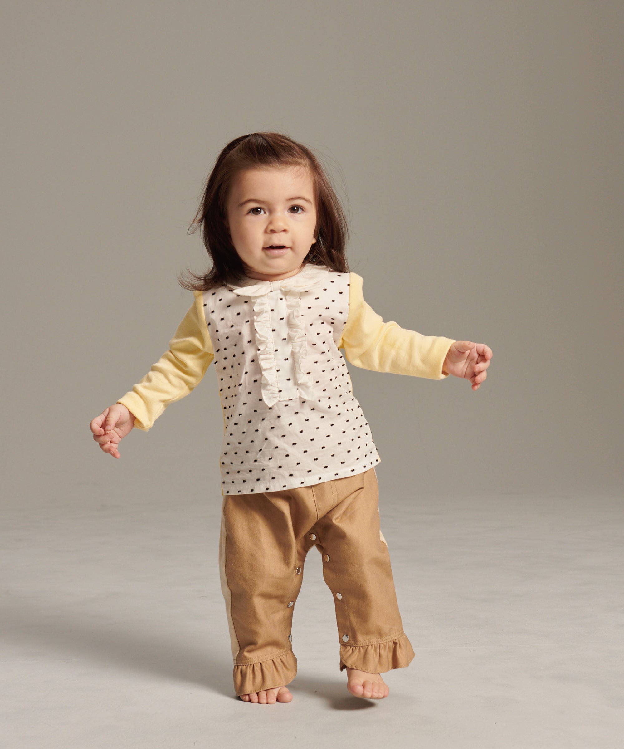 Main | Toddler French Butterfly Neck Top | Ruffles | 100% Organic Cotton