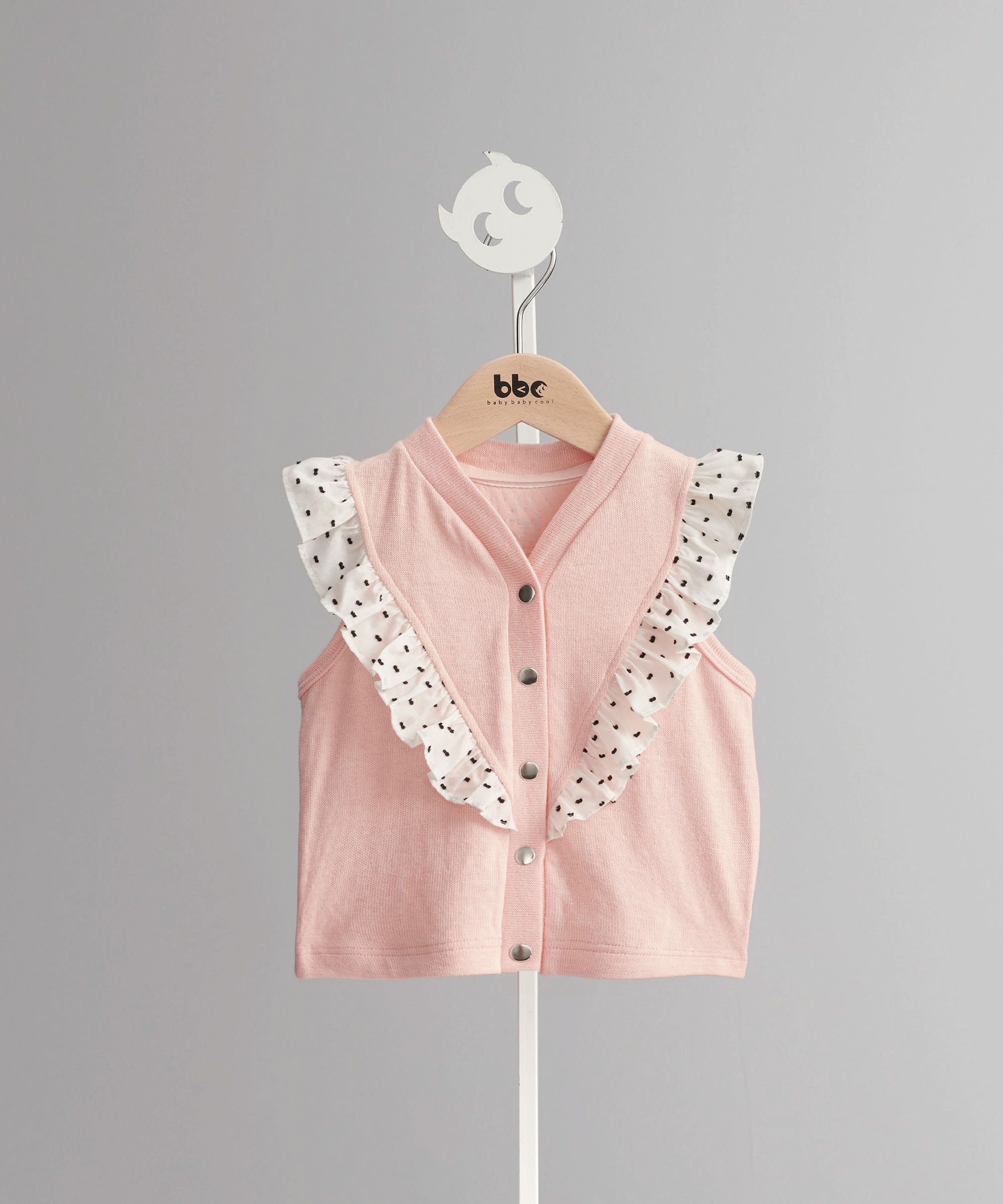 Main | Toddler Cardigan Ruffle Vest | Ruffles | 100% organic cotton
