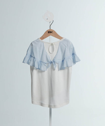 Wave Series - Angel Sleeve Ruffle Top
