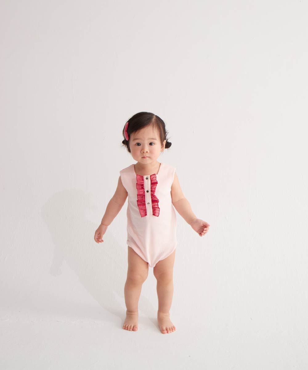 Main | Toddler Elegant Ruffle Square Neck Bodysuit | Ruffles | 100% organic cotton