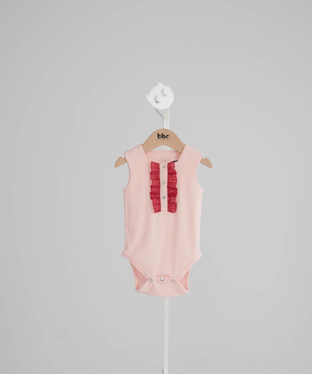 Main | Toddler Elegant Ruffle Square Neck Bodysuit | Ruffles | 100% organic cotton