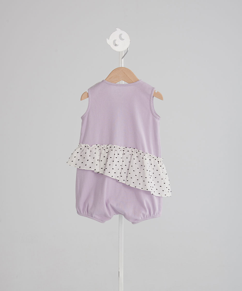 Main | Toddler asymmetrical ruffled polka dot bunny dress | ruffled patchwork | 100% organic cotton