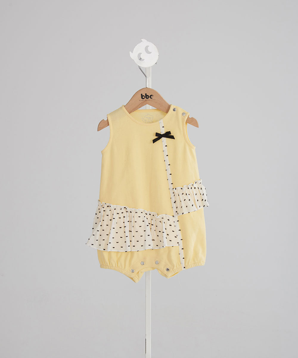 Main | Toddler asymmetrical ruffled polka dot bunny dress | ruffled patchwork | 100% organic cotton